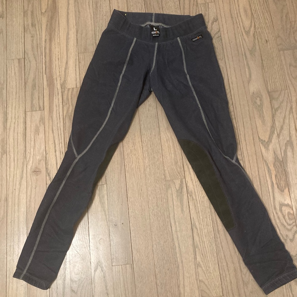 Blue/gray Kerrit riding breeches. Size L.